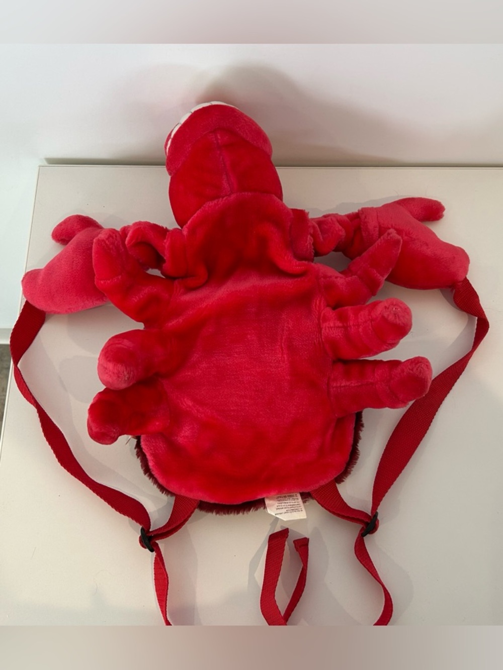 Vintage Disney Sebastian Plush Backpack Little Mermaid Character Bag Y2K - Picture 2 of 5